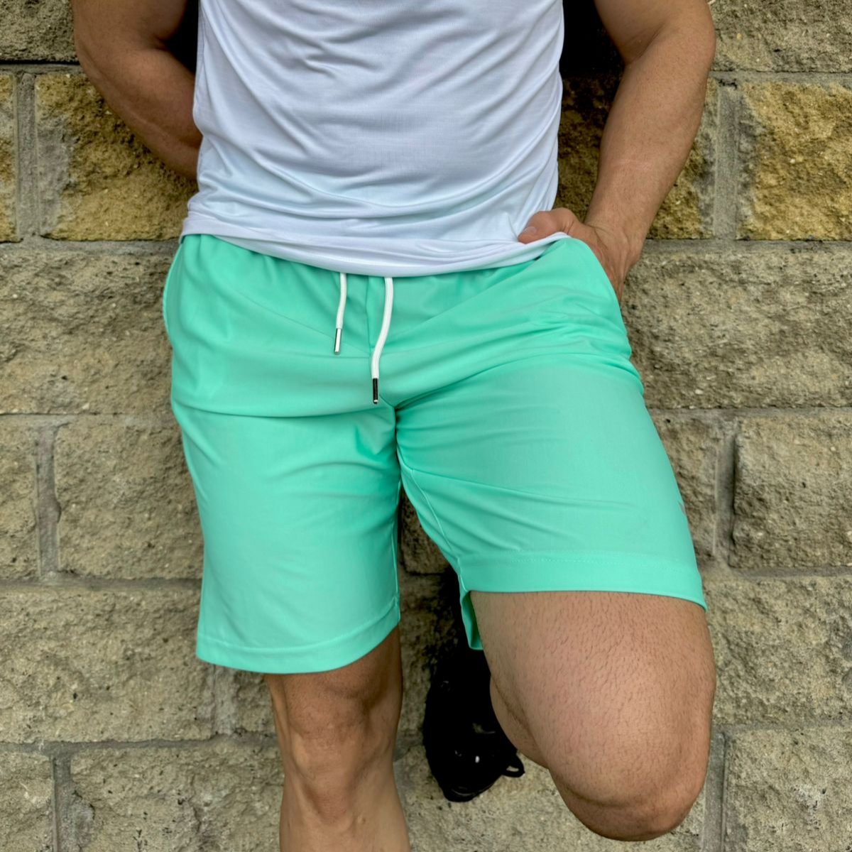 Pantaloneta Larga Verde Claro
