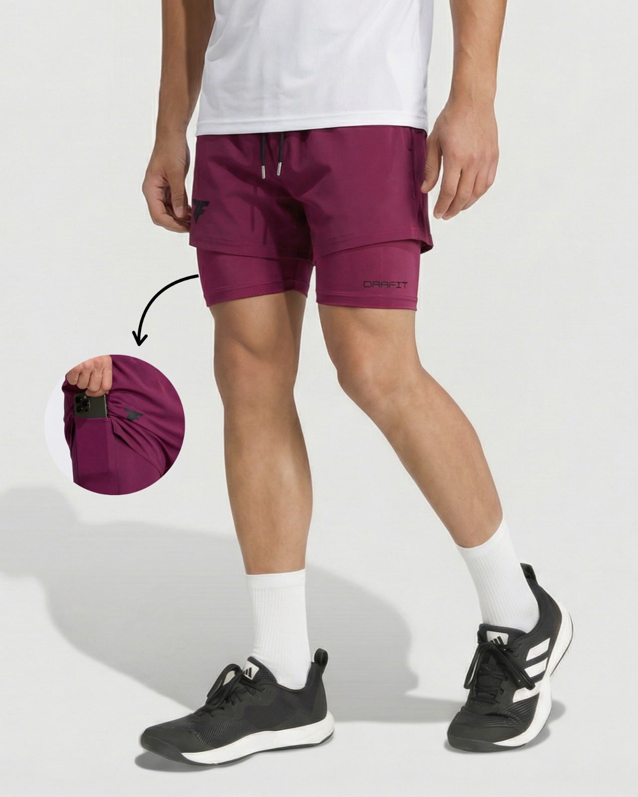 Pantaloneta Lycra Vinotinto