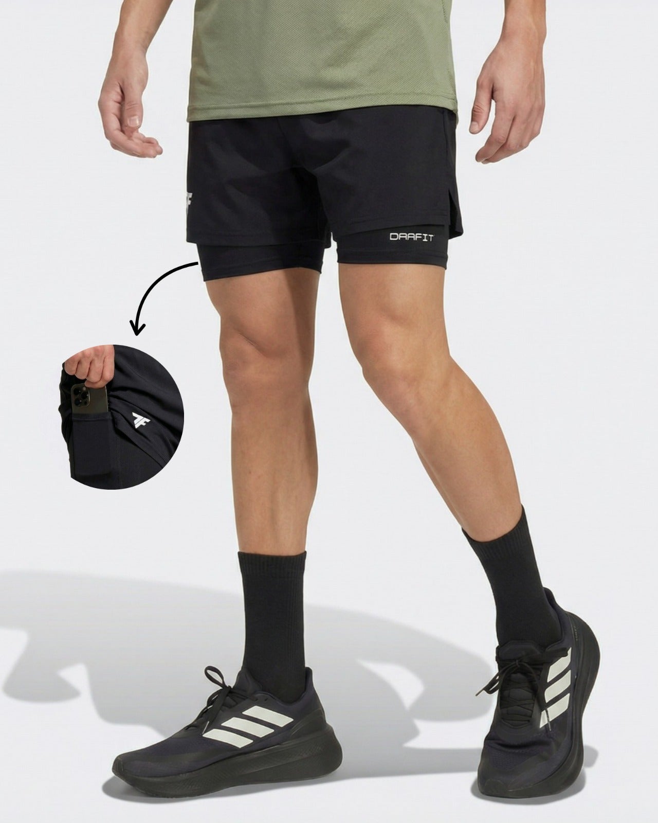 Pantaloneta Lycra Negra