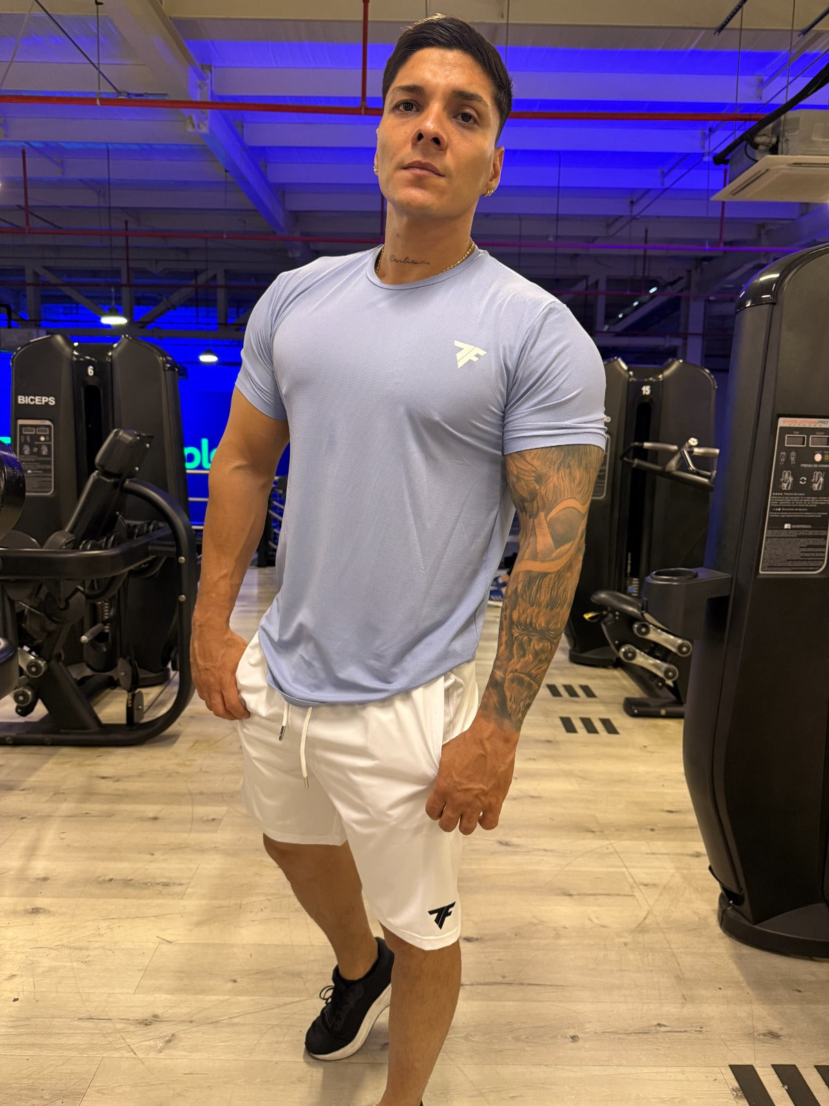 Camiseta Drafit Essentials Azul Maya