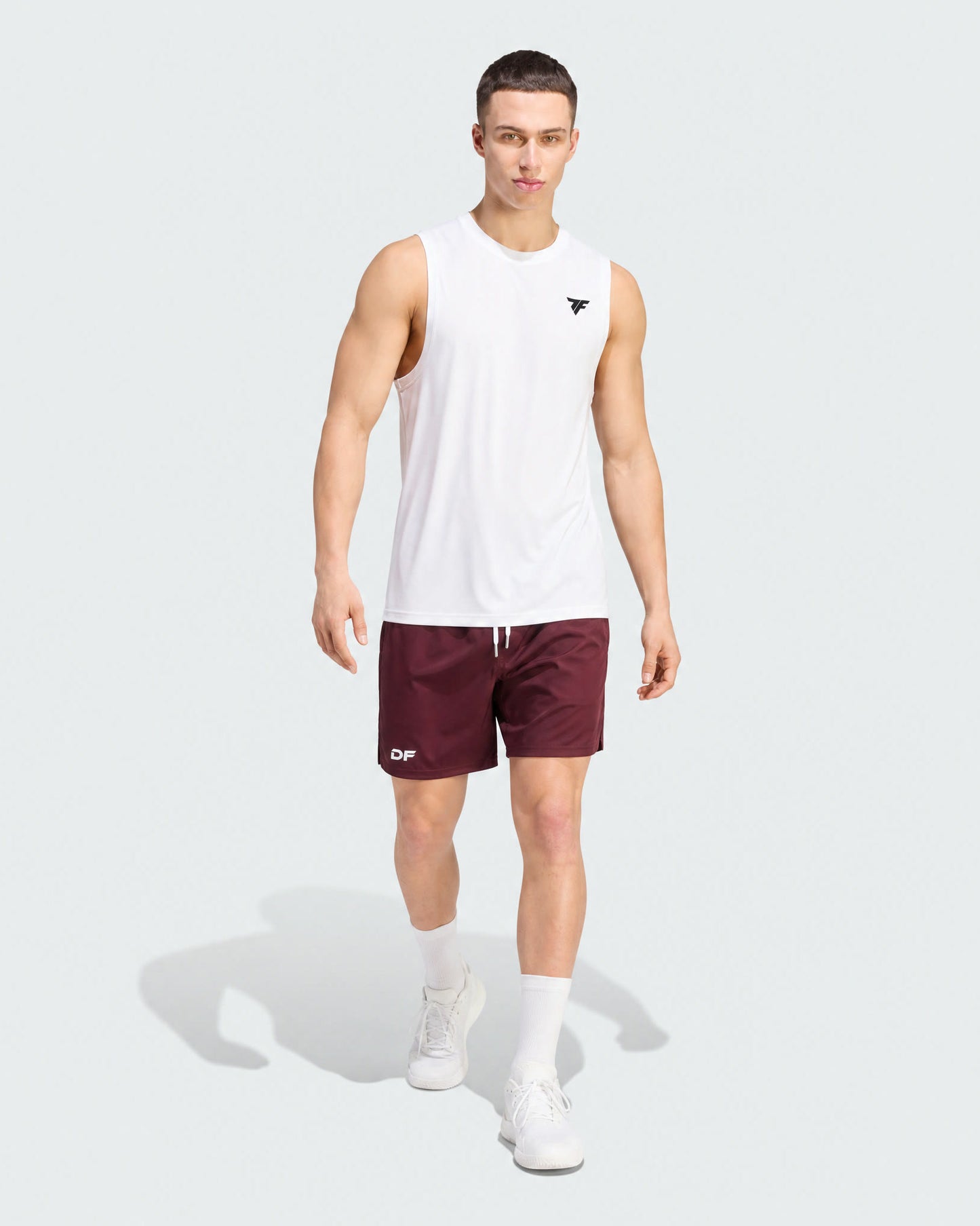 Pantaloneta Deportiva Apparel Vinotinto