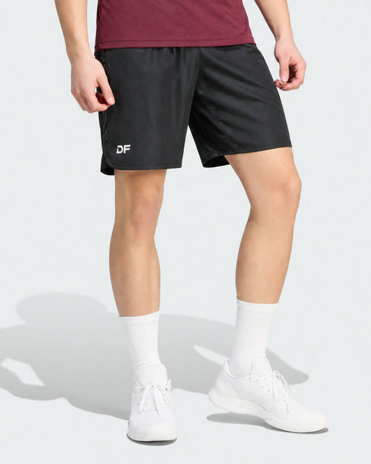 Pantaloneta Deportiva Apparel Negro